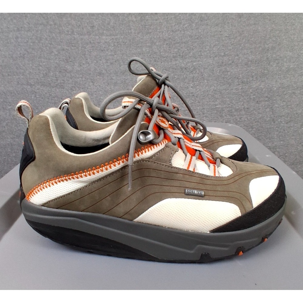 NEW MBT Sneakers Mens 9 Brown Chapa Casual Gray Trainer Witness Walking Shoe